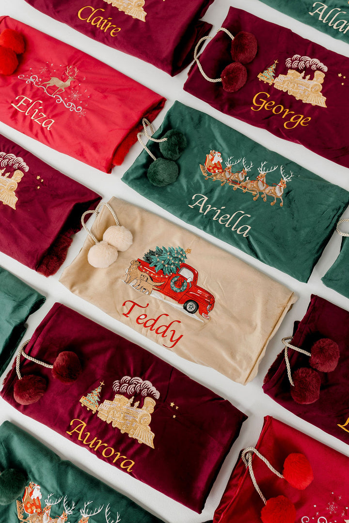Deluxe Embroidered Santa Sack | Polar Express