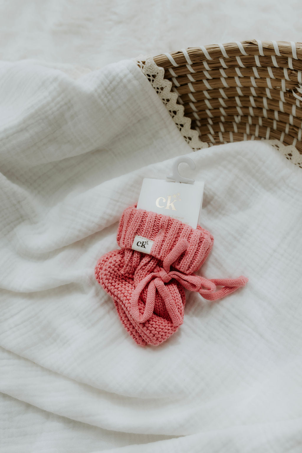 Knitted Booties | Rose