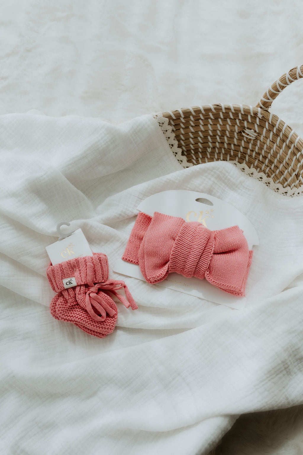 Knitted Booties | Rose