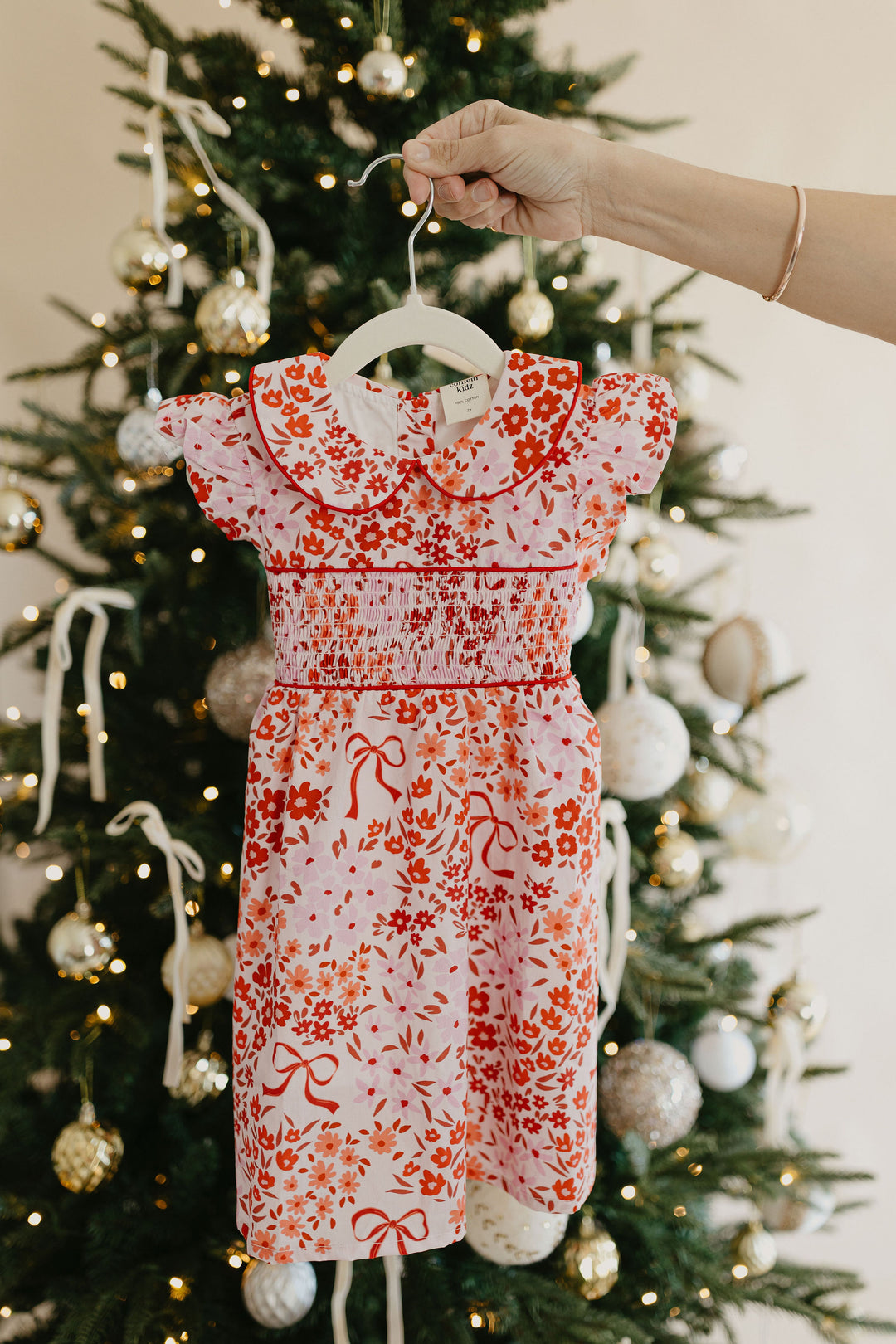 Sugarplum Shirred Dress