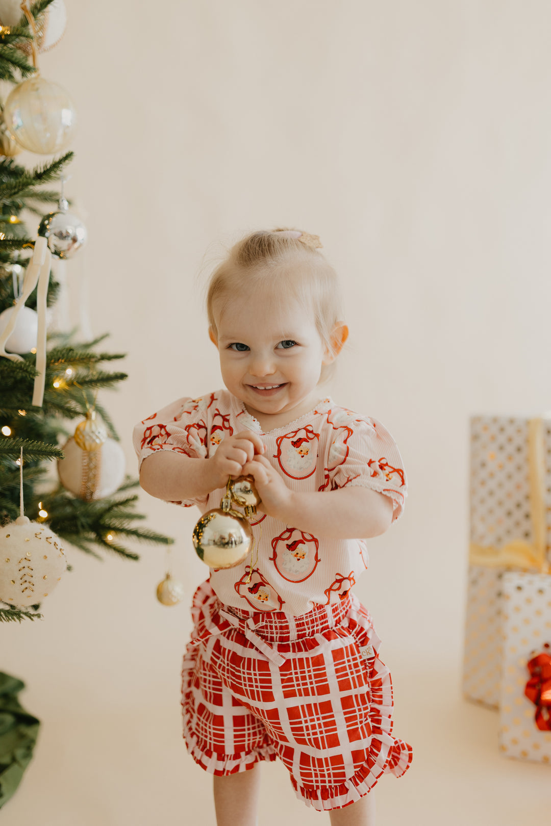 Candy Cane Check Shorts