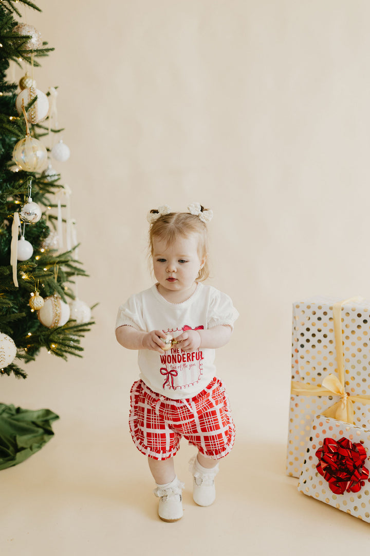 Candy Cane Check Shorts