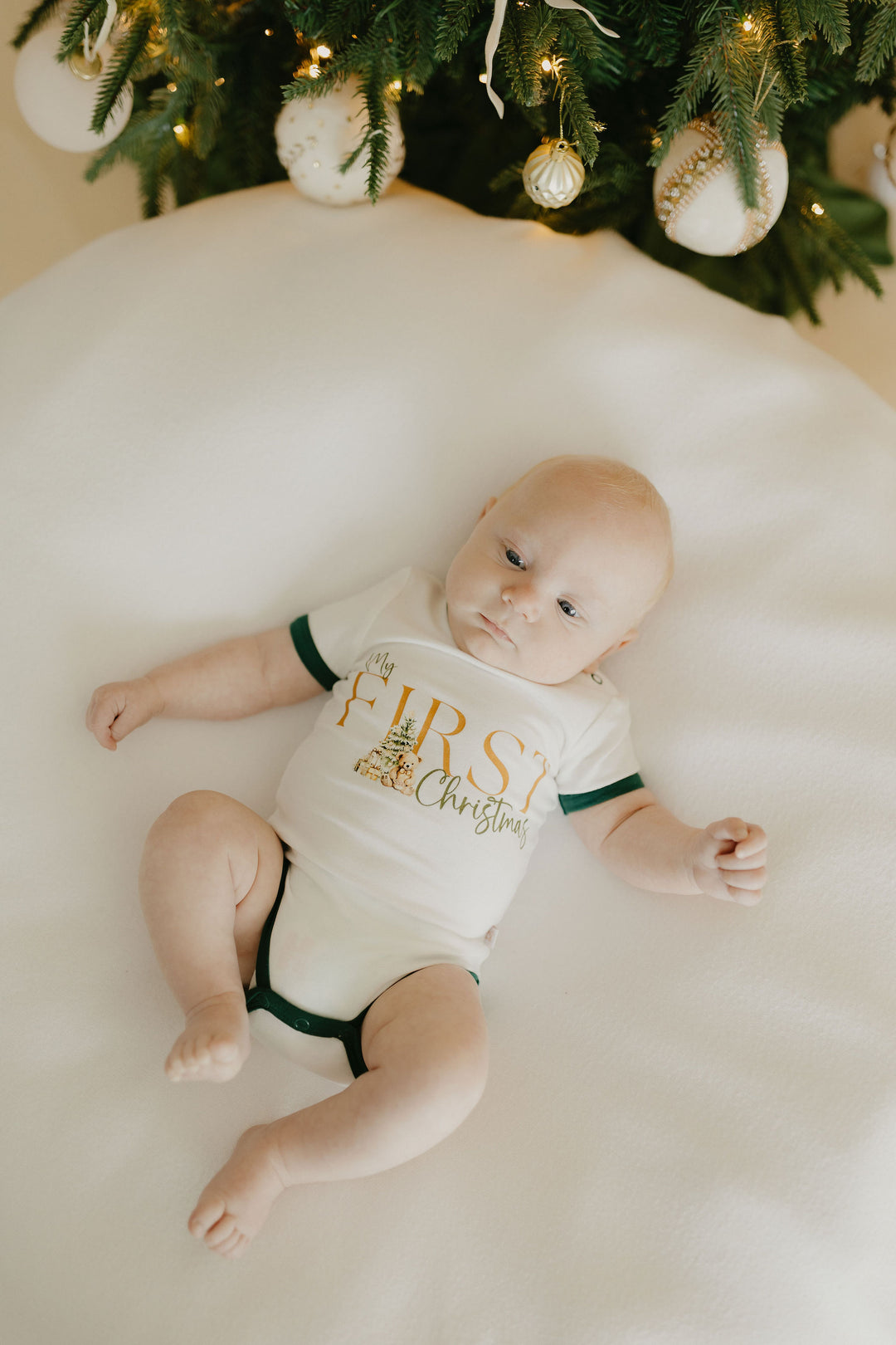 My First Christmas Teddy | Bamboo Bodysuit