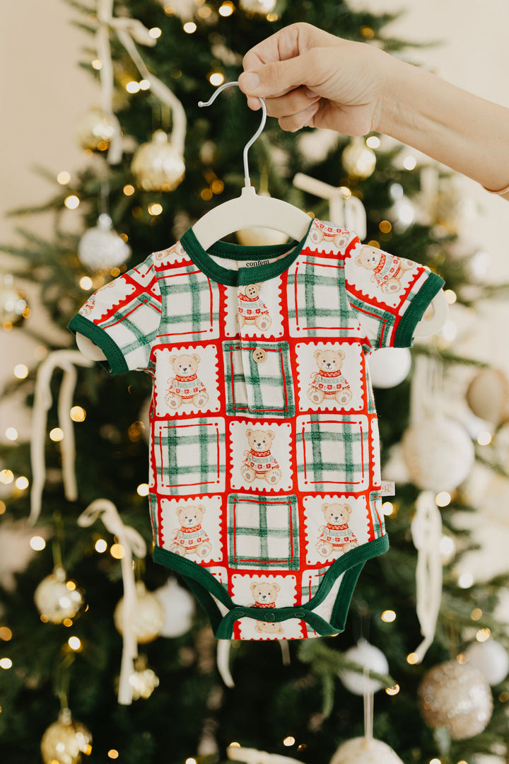 Christmas Teddy | Bamboo Bodysuit