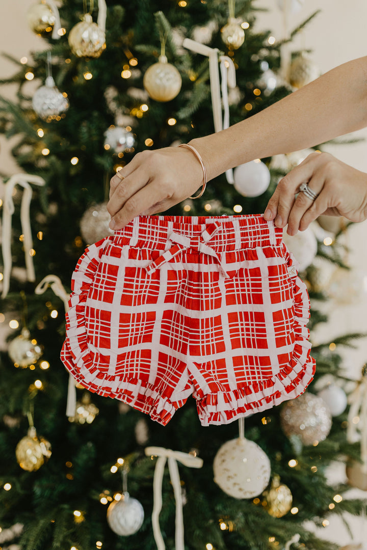 Candy Cane Check Shorts