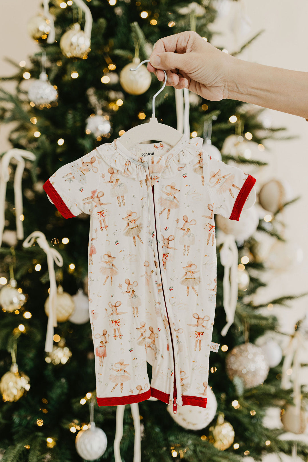 Swan Lake Mouse | Bamboo Zip Romper