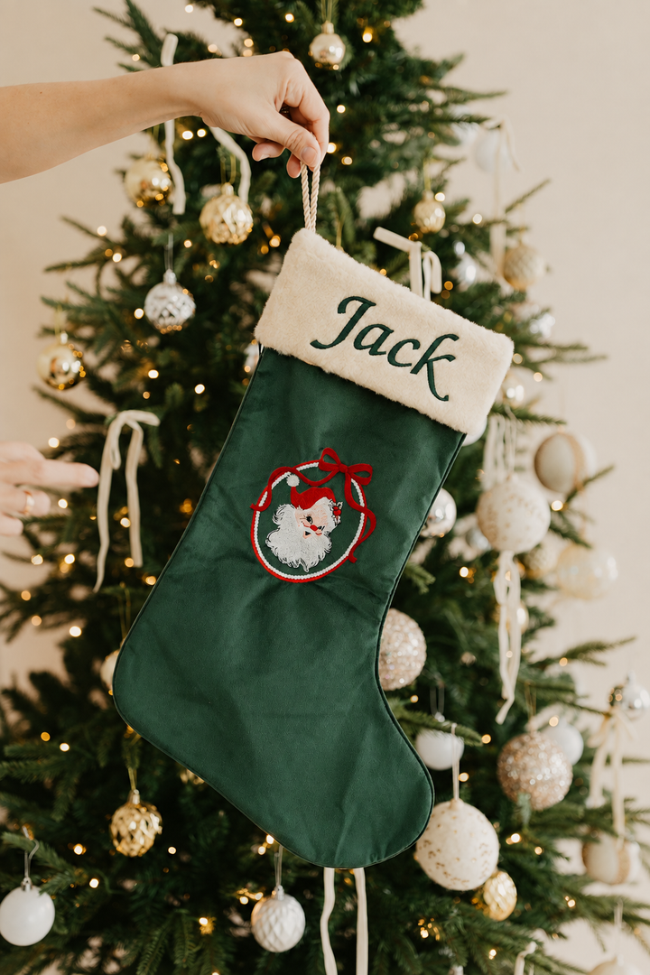 Heirloom Christmas Stocking | Vintage Santa