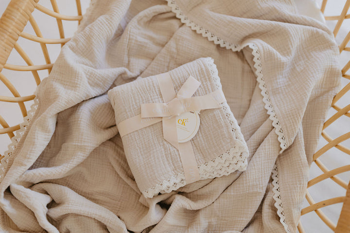 Classic Muslin Blanket | Oatmeal