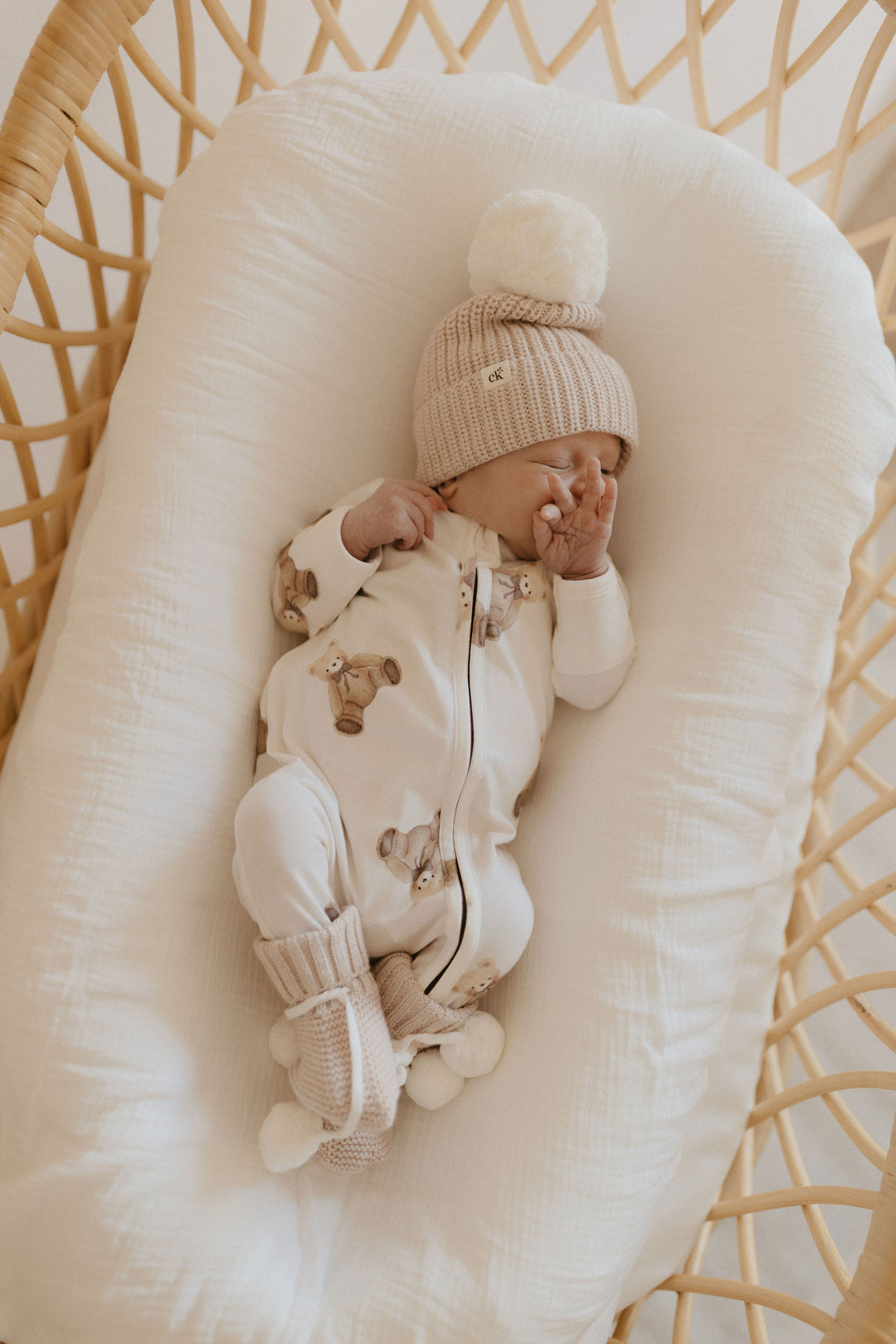 Gingham Teddy Zipsuit
