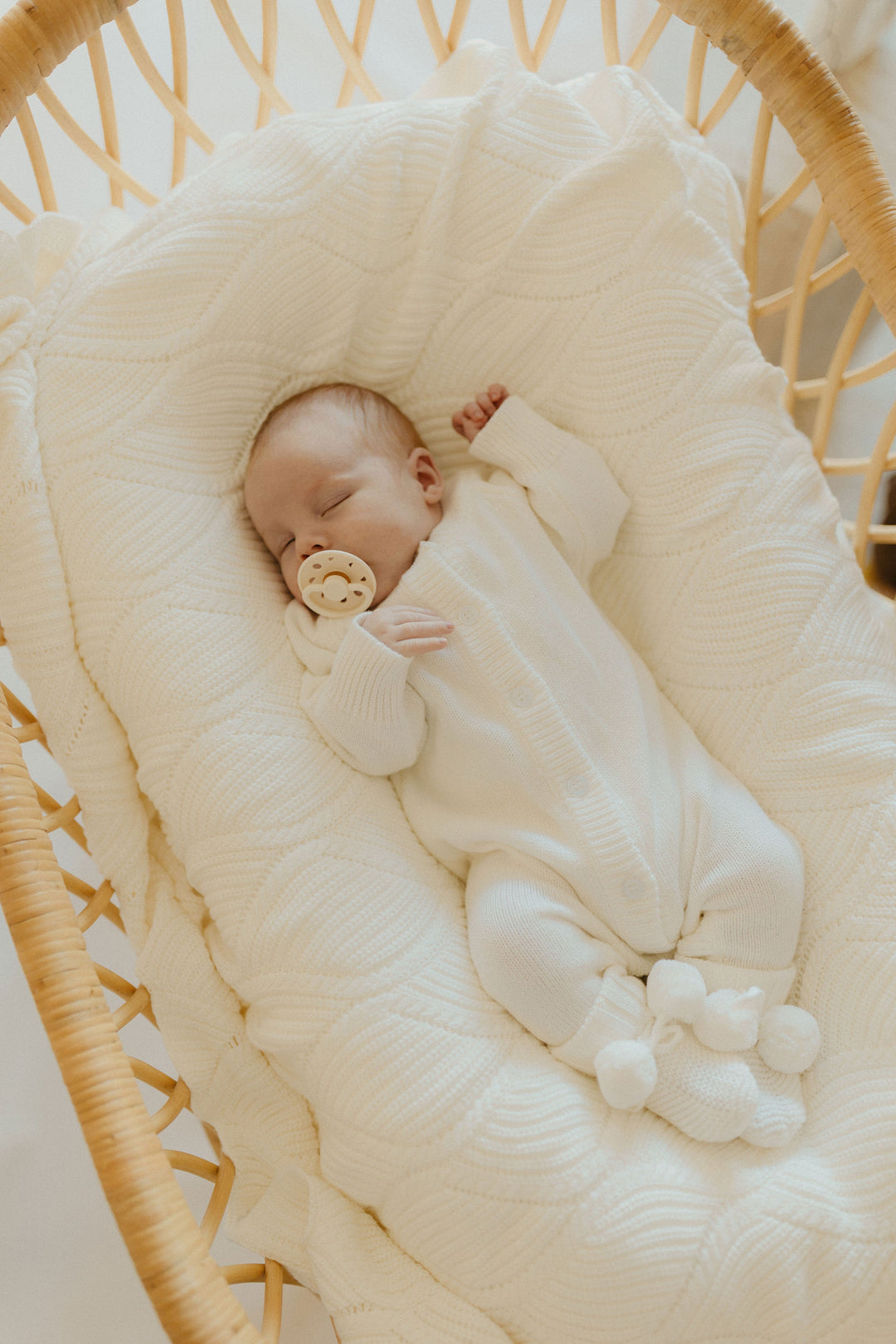 Hello World Knit Romper | Milk