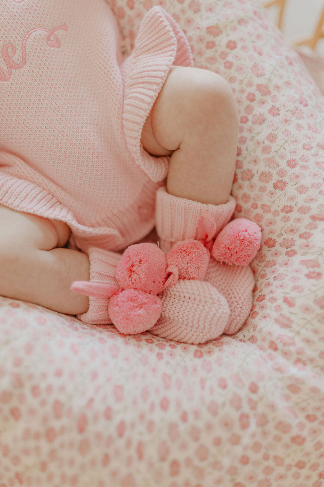 Seashell Bloom | Fitted Bamboo Cot Sheet