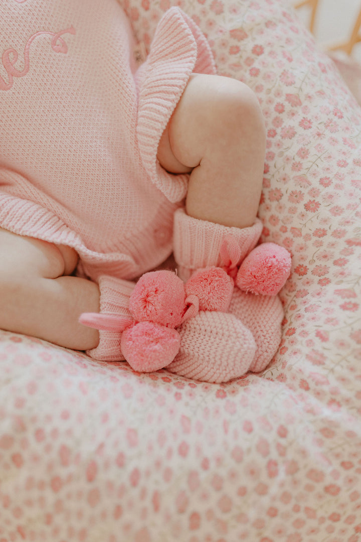 Seashell Bloom | Fitted Bamboo Cot Sheet