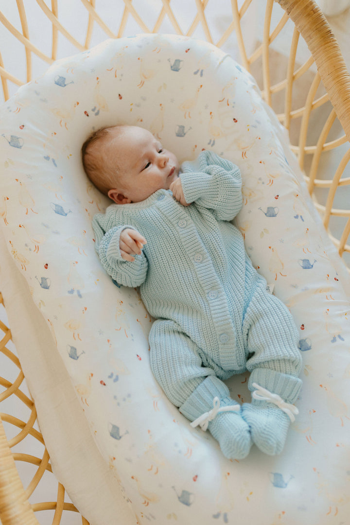 Chunky Knit Romper | Traditional Blue