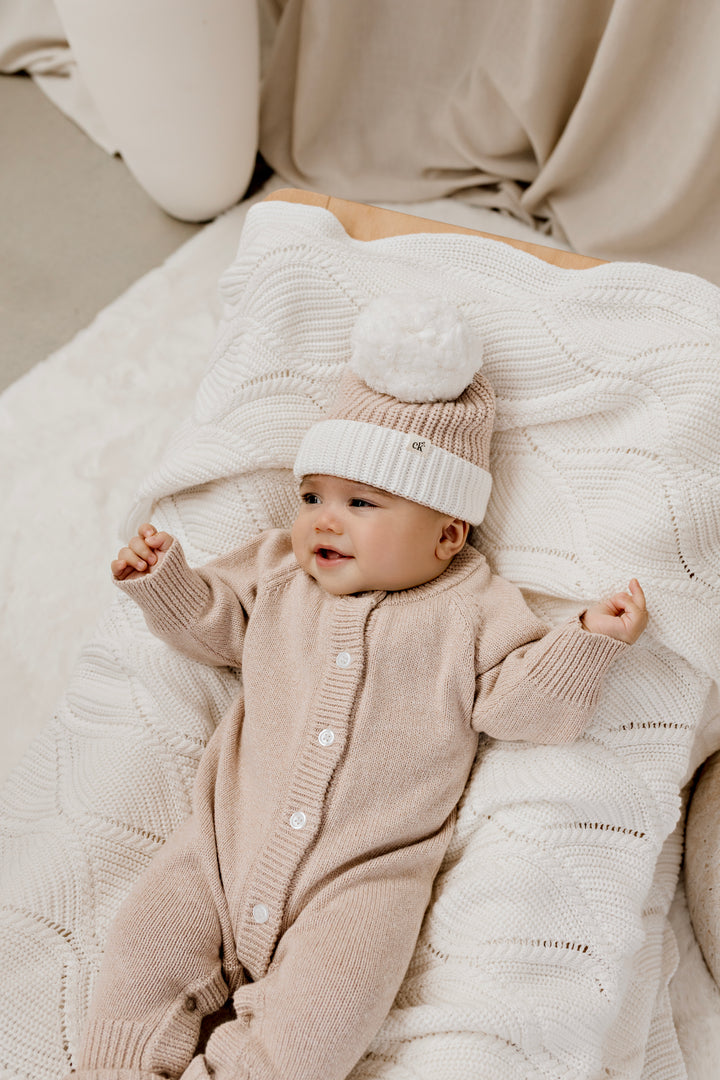 Classic Knit Romper | Biscotti