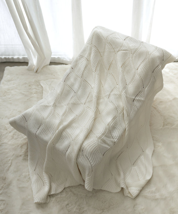 Keepsake Knit Blanket | Milk