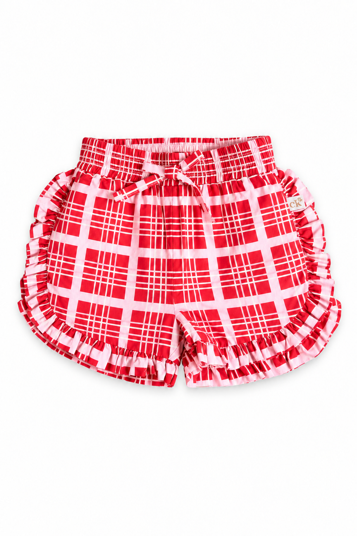 Candy Cane Check Shorts
