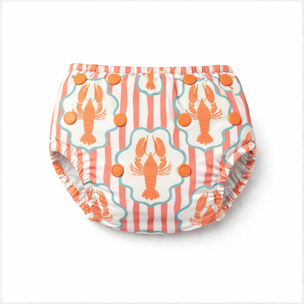 Reusable Swim Nappy | Coral Cray