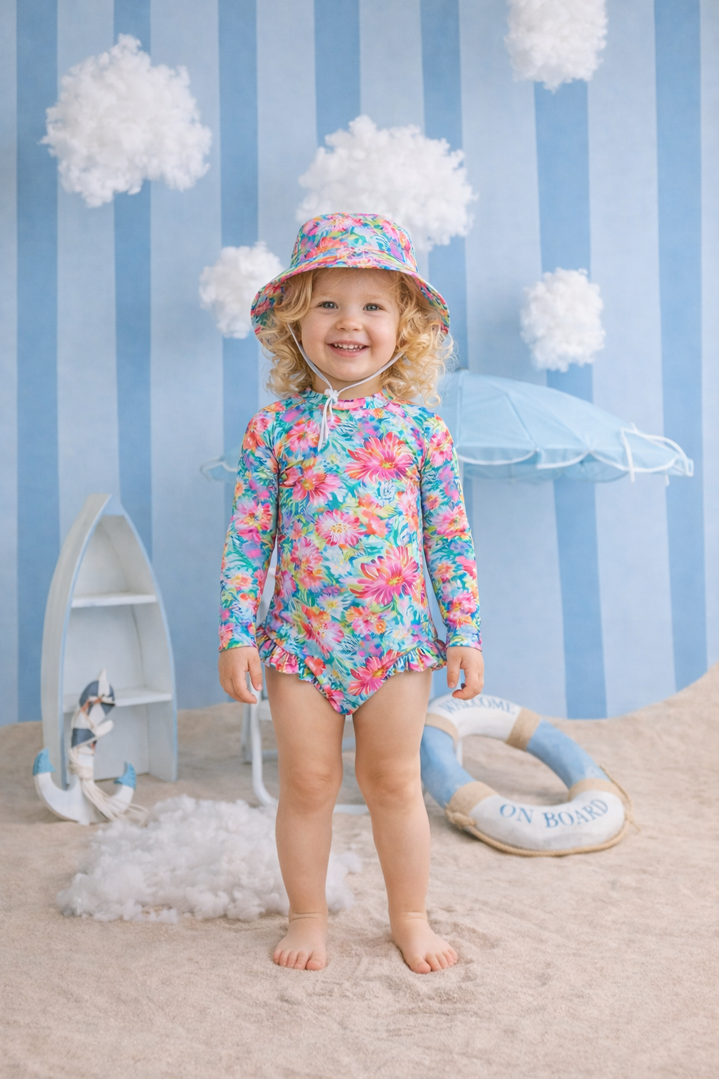 Girls Swimsuit | Garden Glow