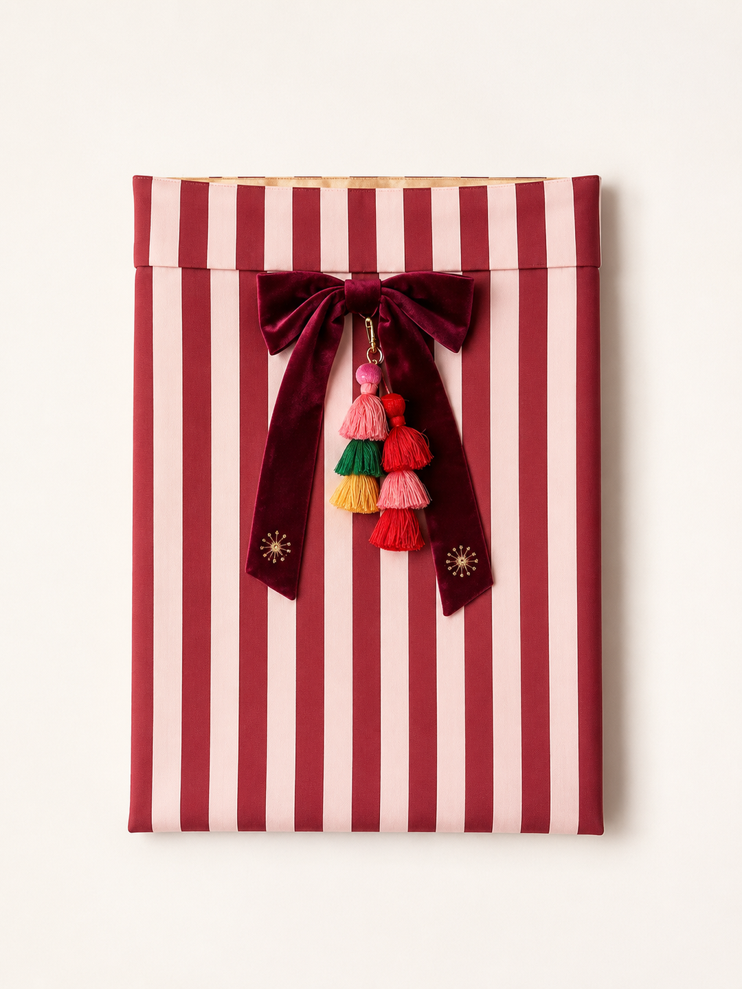 Heirloom Santa Sack | Mulberry Stripe