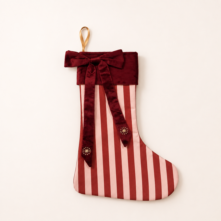 Heirloom Stocking | Mulberry Stripe