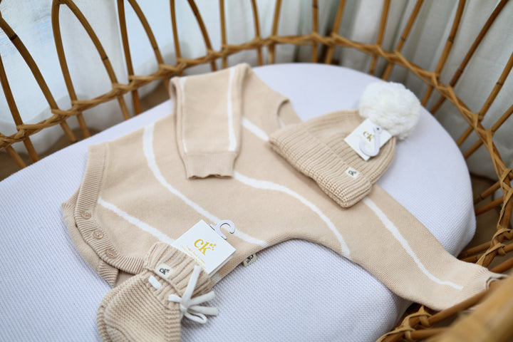 Baby Knit Beanie | Sand