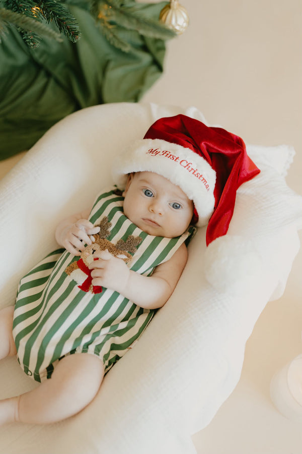 Luxe personalised velvet Santa hat