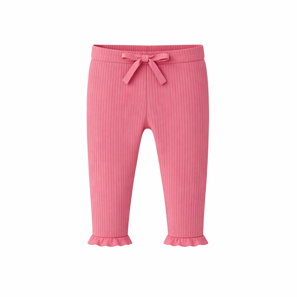 Rose Ribbed Leggings