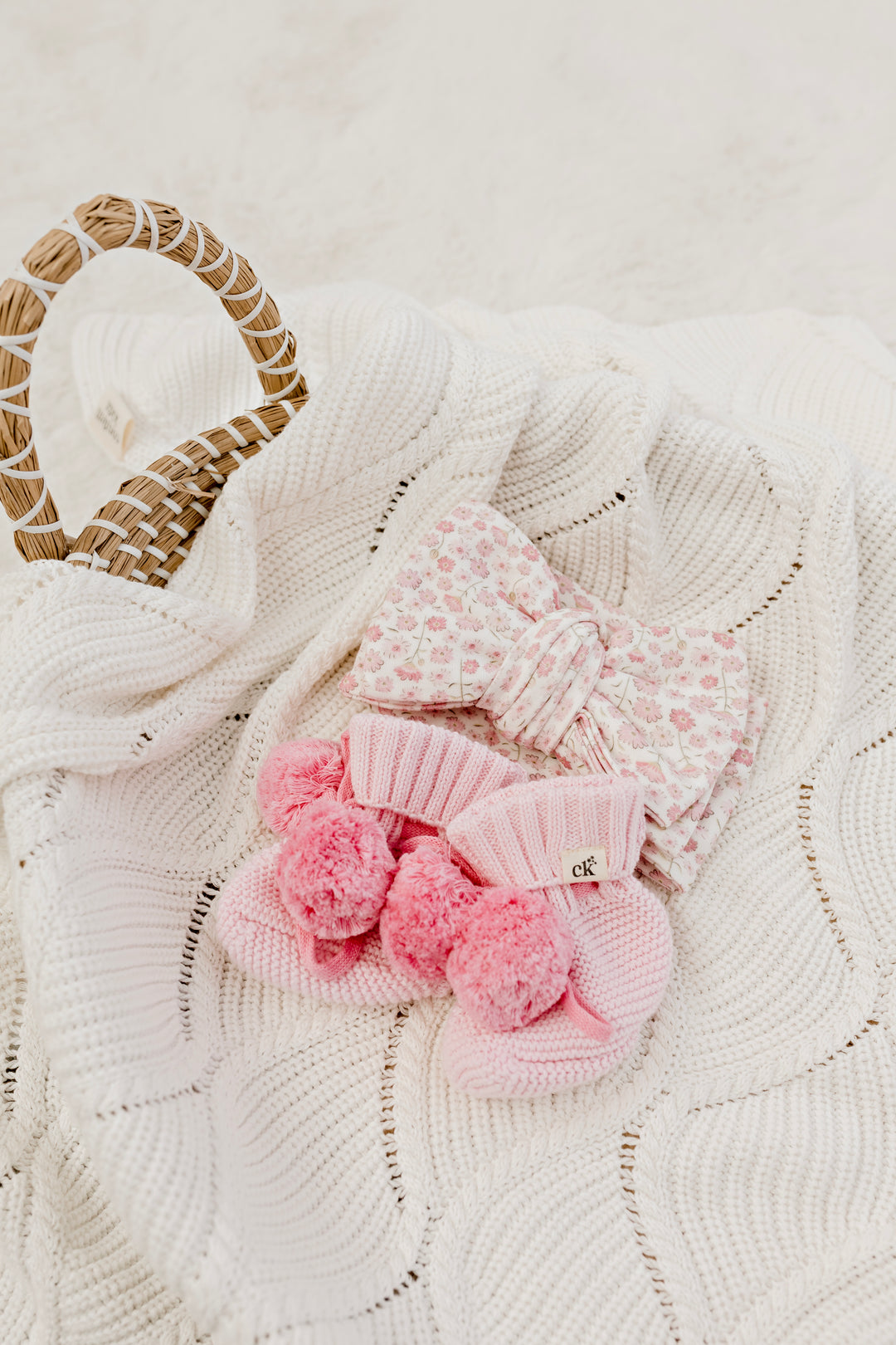 Pink Pointelle Keepsake Set