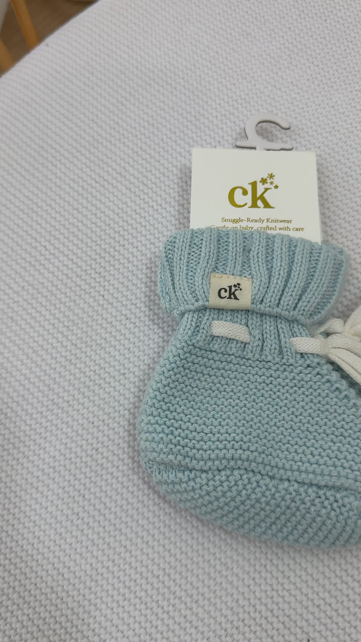 Baby Knit Booties | Traditional Blue