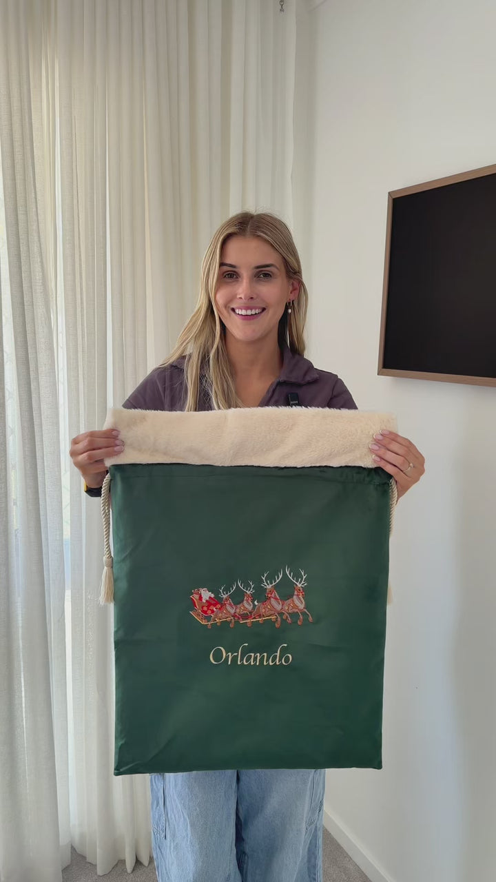 Deluxe Embroidered Santa Sack | Santa&