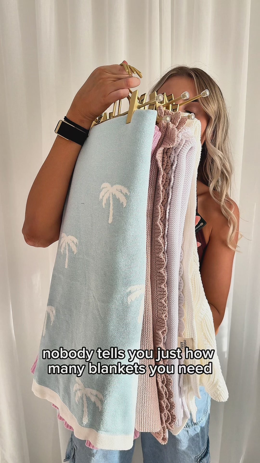 Classic Muslin Blanket | Soft Blue