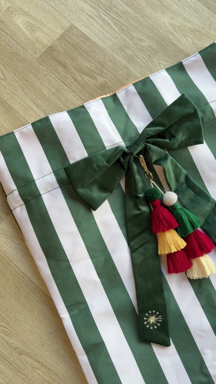 Heirloom Santa Sack | Evergreen Stripe