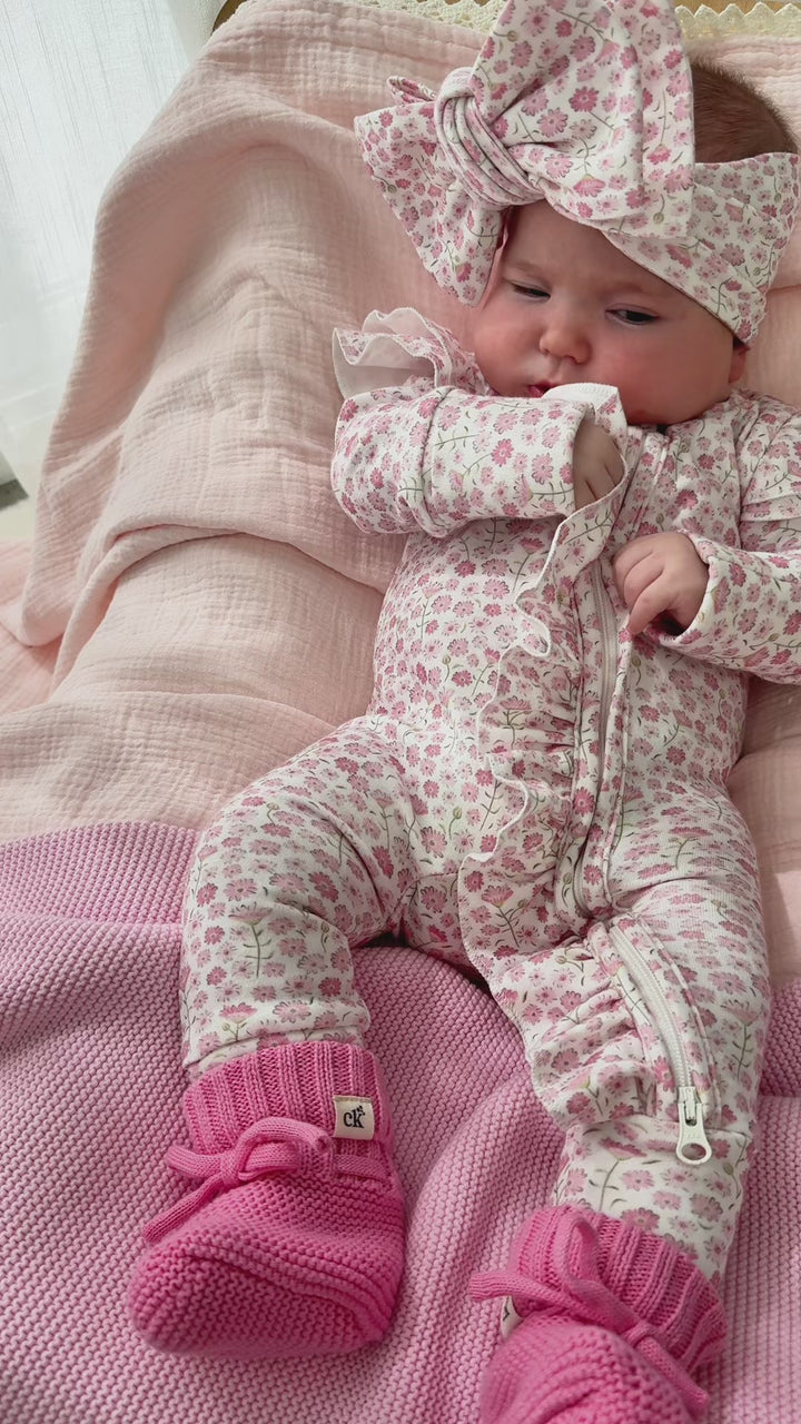 Baby Knit Booties | Rosewater